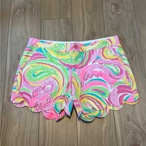 Lilly Pulitzer Buttercup shorts in the "Multi All Nighter"